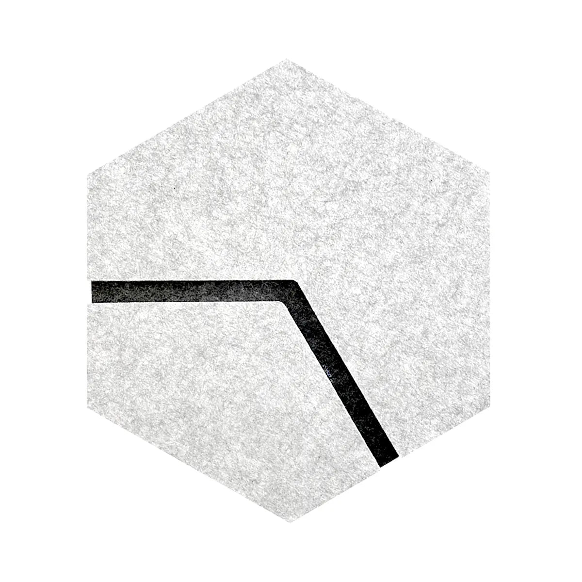 3D Felt Wall Tiles DECO2 white swatch on white background Decormania UK