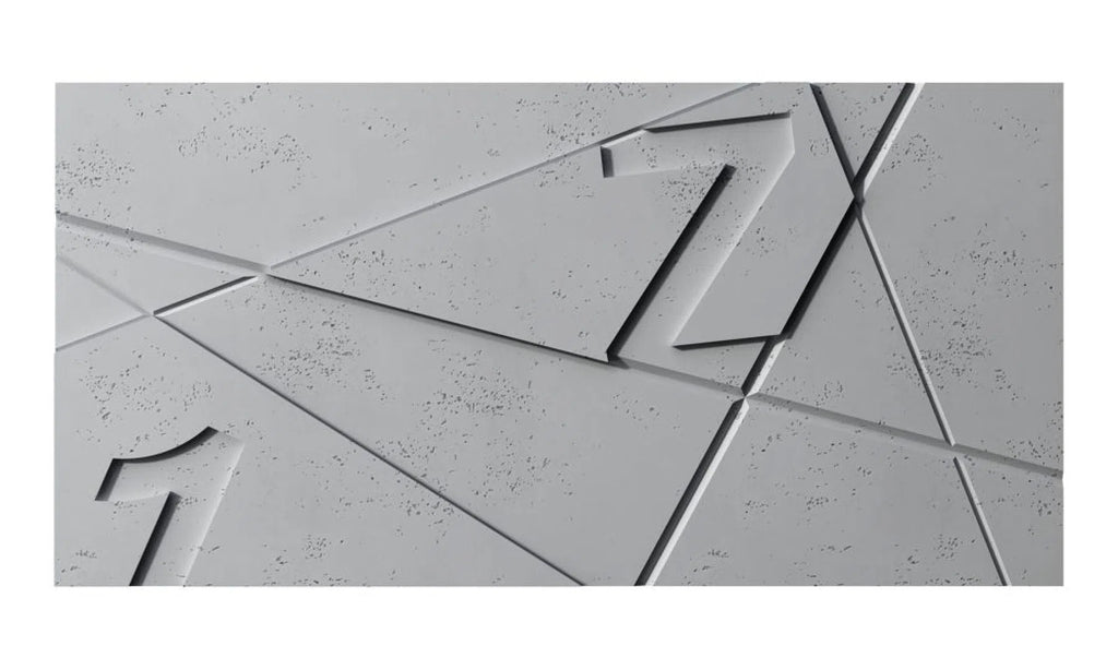 3D Concrete Wall Panel GRAPHICS on a white background | DecorMania UK