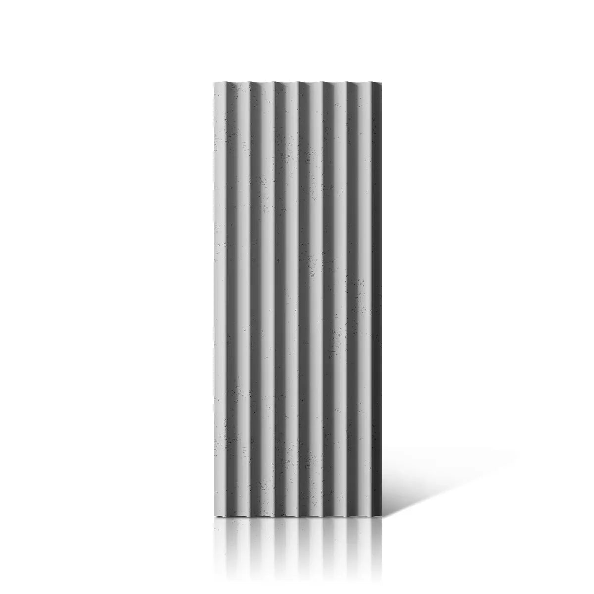 3D Concrete Wall Panels GROOVER S front view on white background DecorMania UK