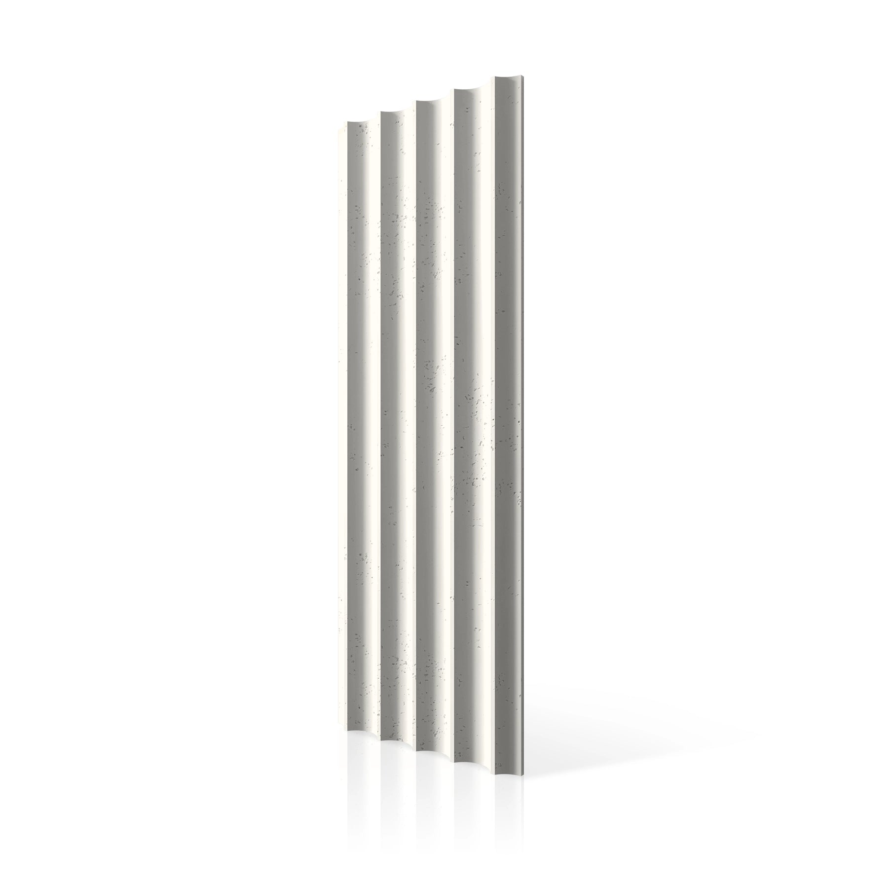 3D Concrete Wall Panels GROOVER colour swatch on white background DecorMania UK