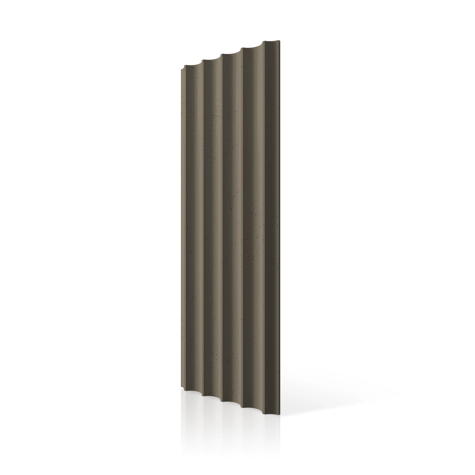 3D Concrete Wall Panels GROOVER colour swatch on white background DecorMania UK