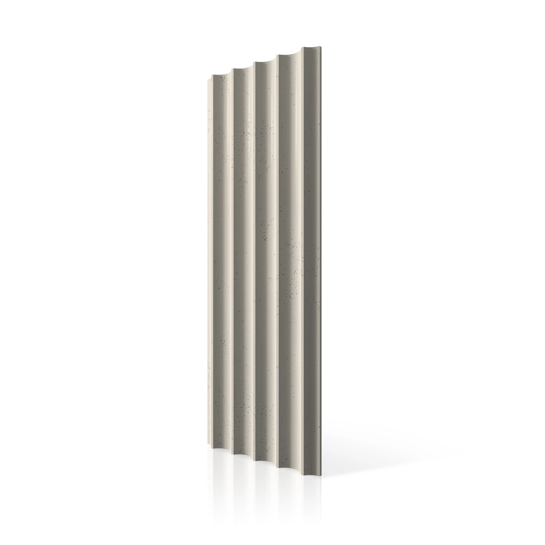 3D Concrete Wall Panels GROOVER colour swatch on white background DecorMania UK
