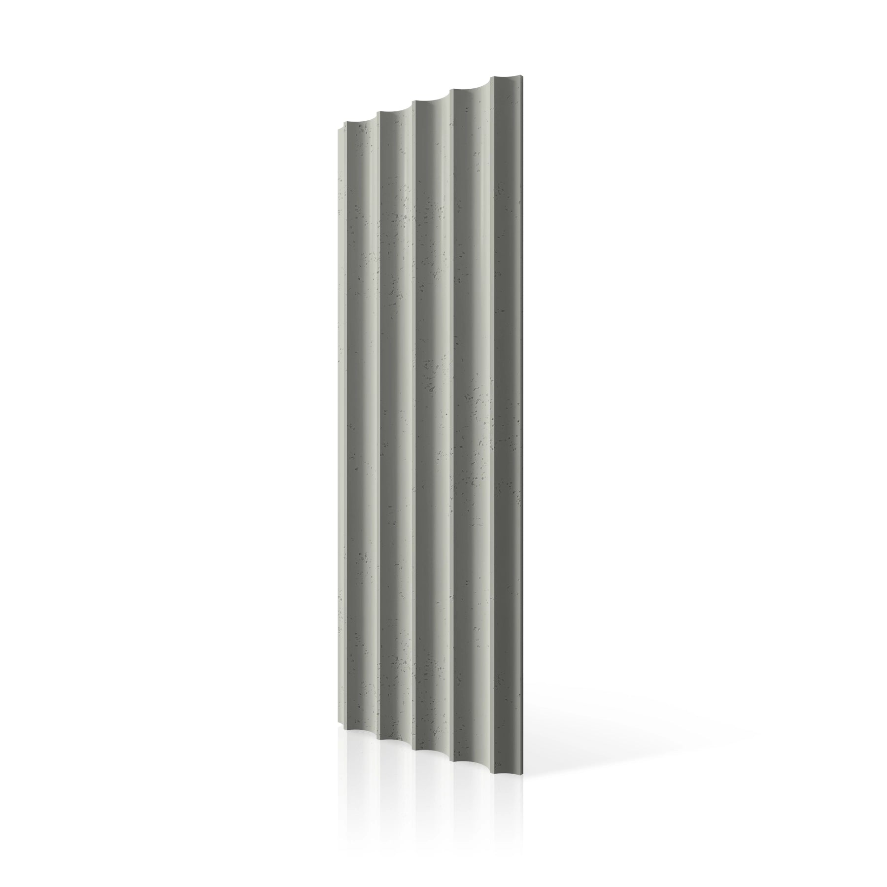 3D Concrete Wall Panels GROOVER colour swatch on white background DecorMania UK