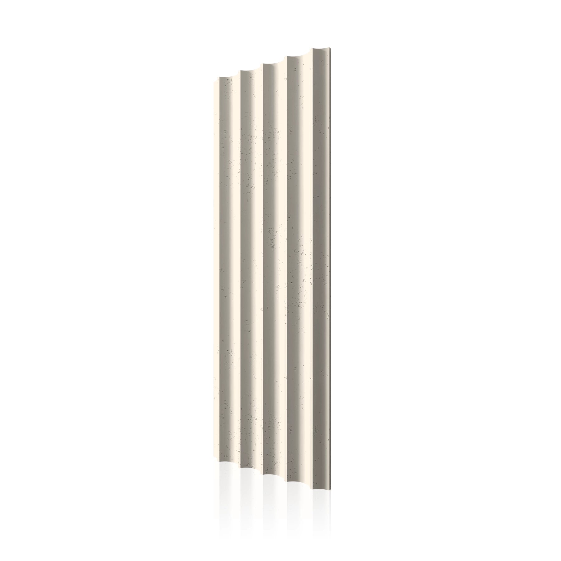 3D Concrete Wall Panels GROOVER colour swatch on white background DecorMania UK