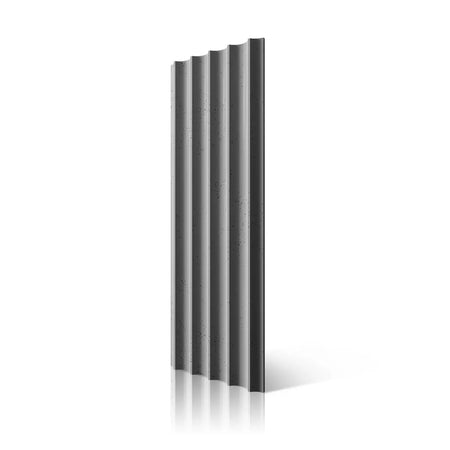 3D Concrete Wall Panels GROOVER on white background Decormania UK
