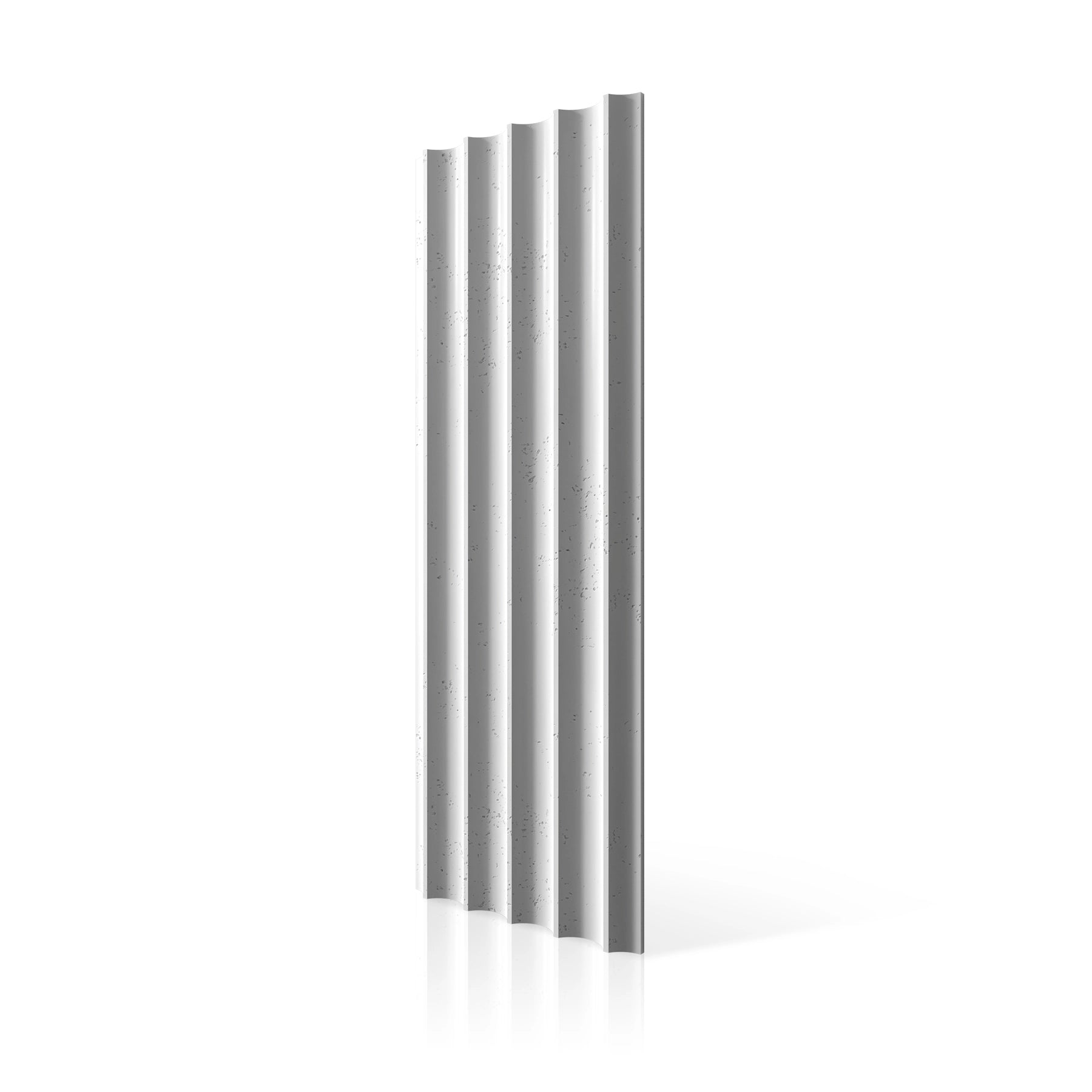 3D Concrete Wall Panels GROOVER colour swatch on white background DecorMania UK