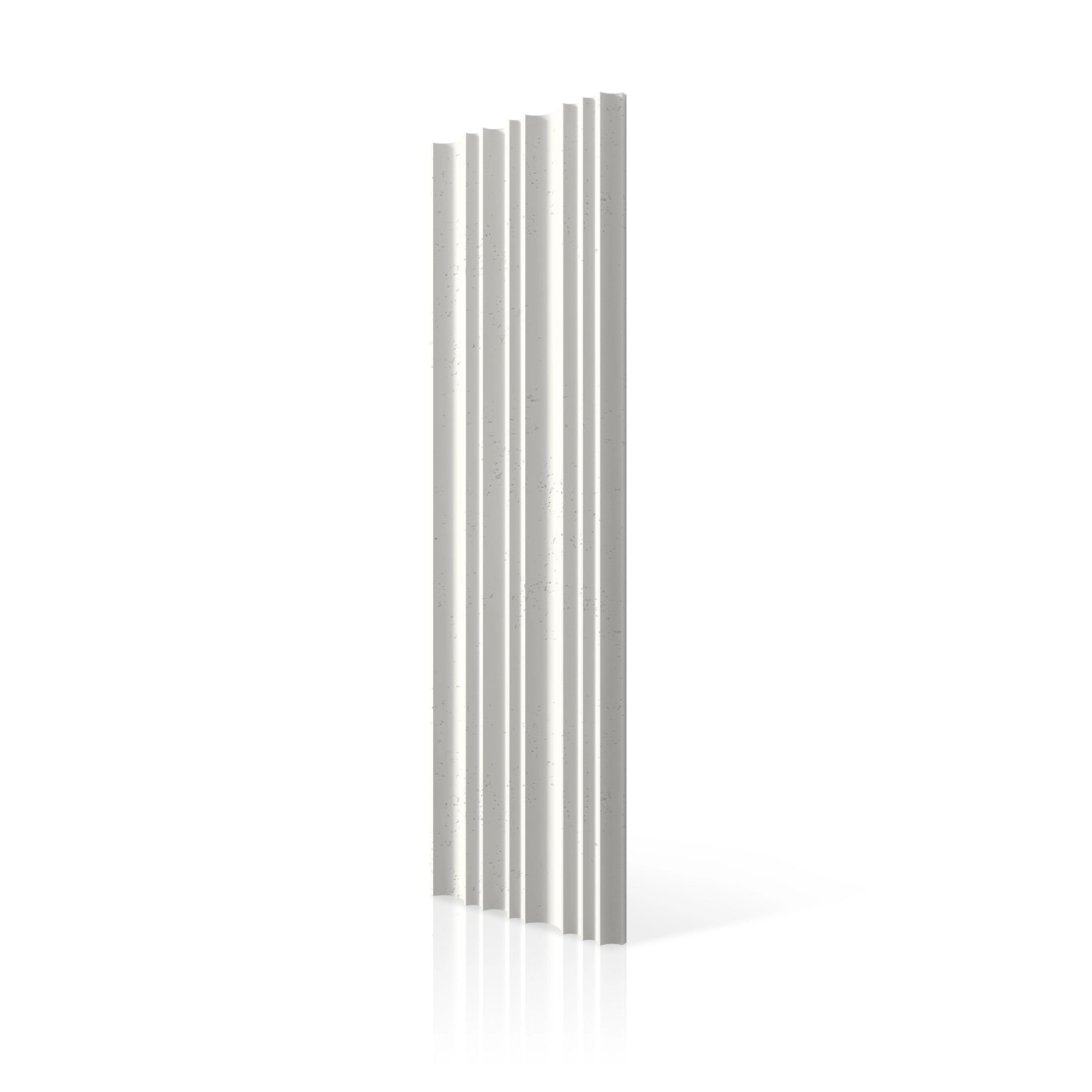 3D Concrete Wall Panels STRIPES colour swatch on white background DecorMania UK