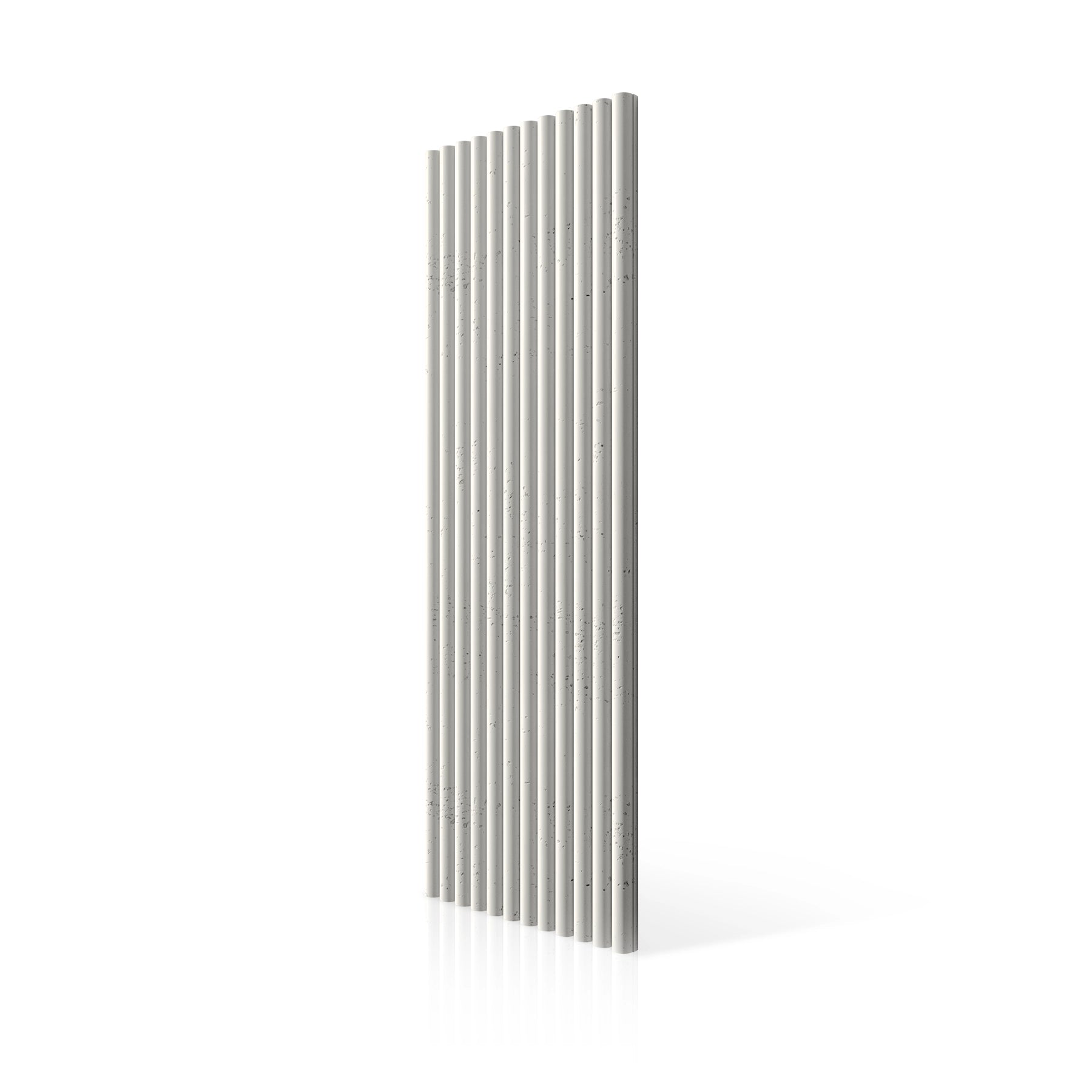3D Concrete Wall Panels TUBES colour swatch on white background DecorMania UK