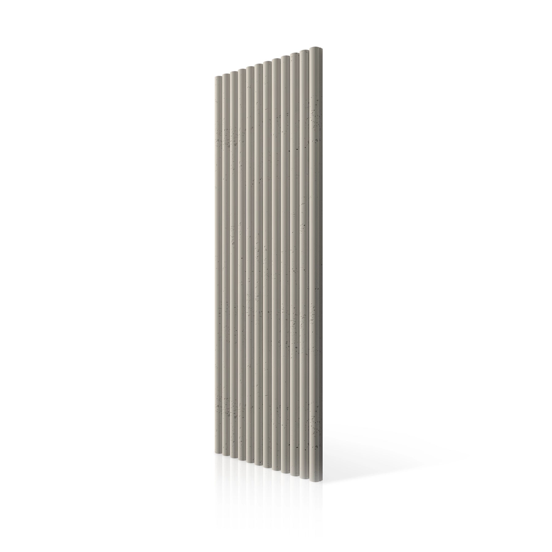 3D Concrete Wall Panels TUBES colour swatch on white background DecorMania UK