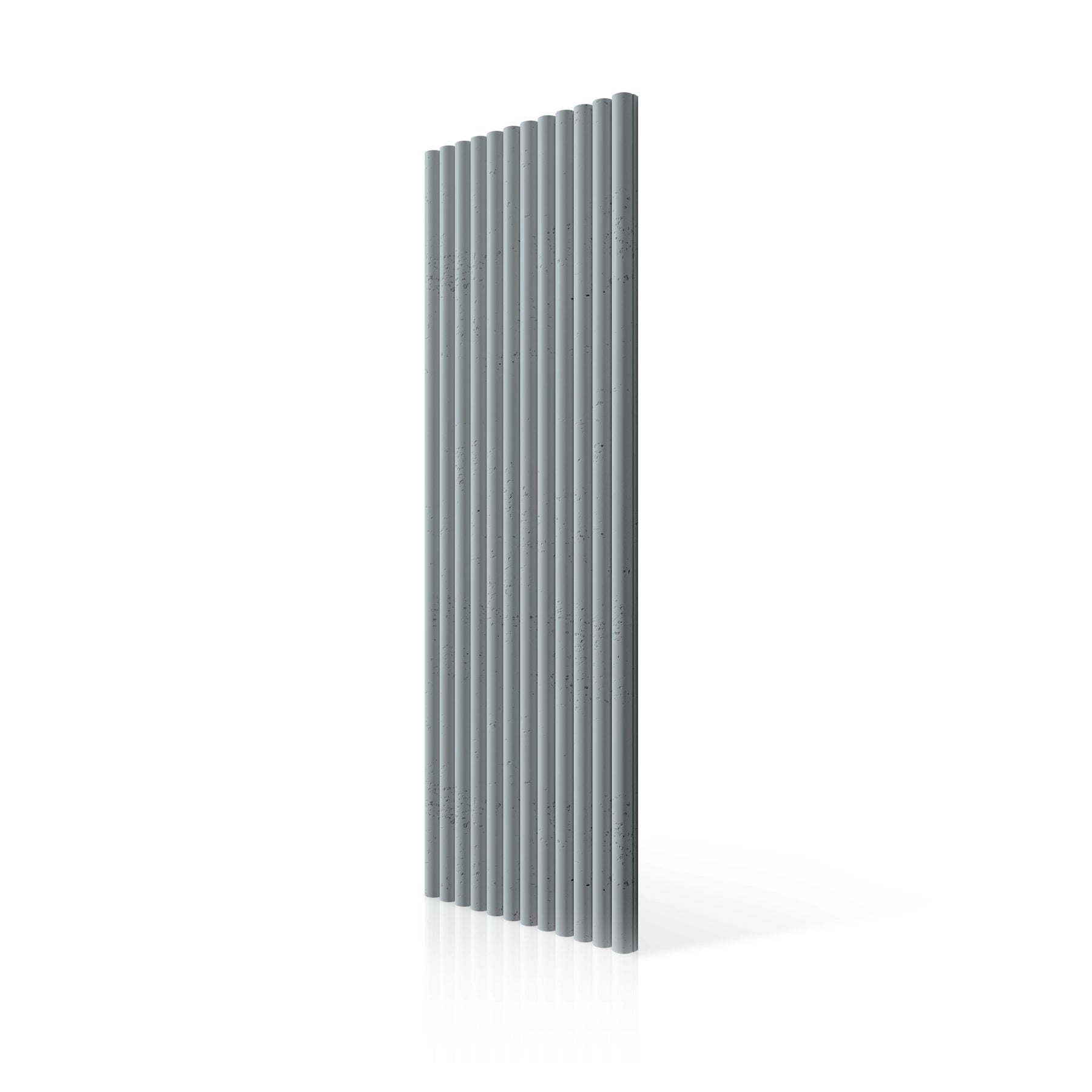 3D Concrete Wall Panels TUBES colour swatch on white background DecorMania UK