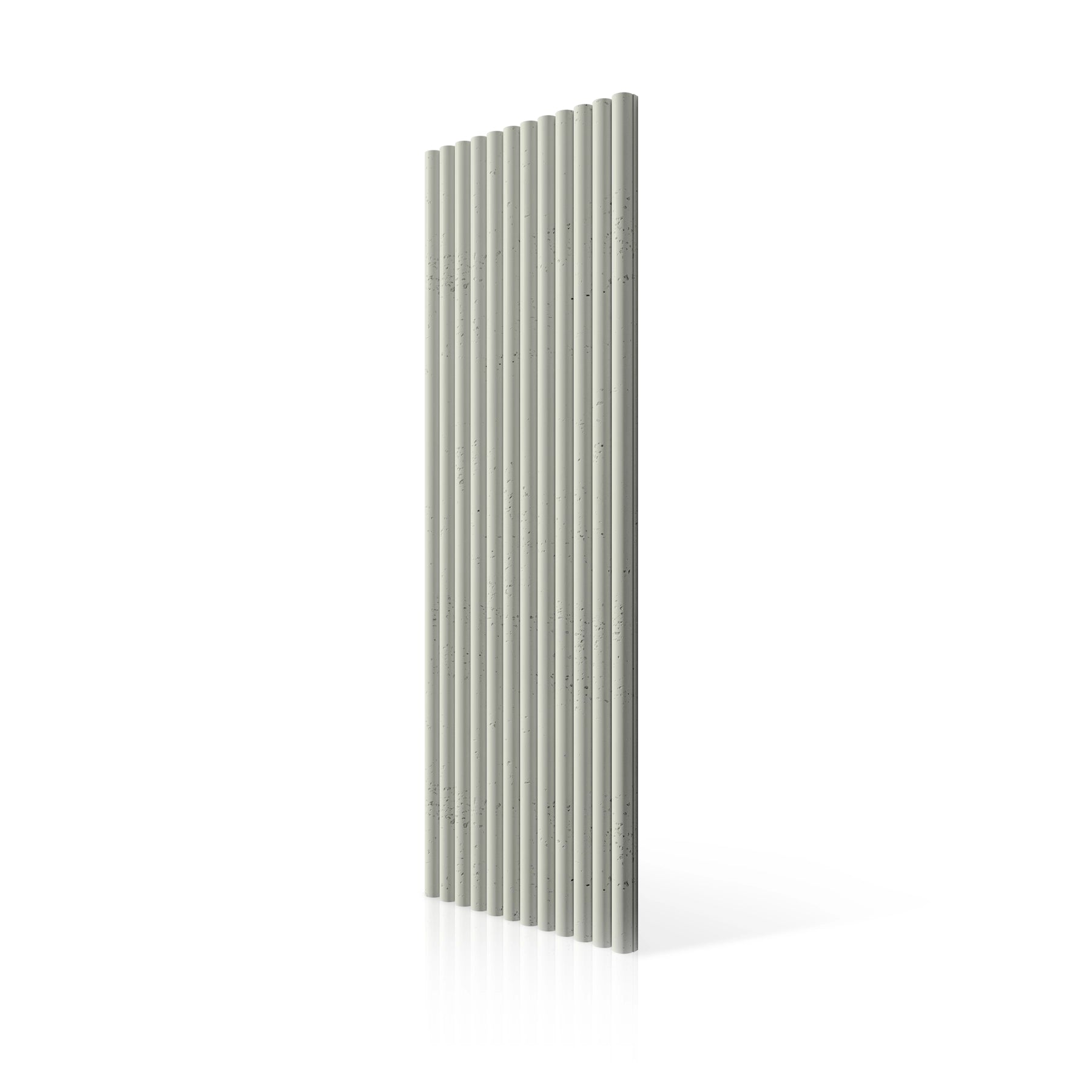 3D Concrete Wall Panels TUBES colour swatch on white background DecorMania UK