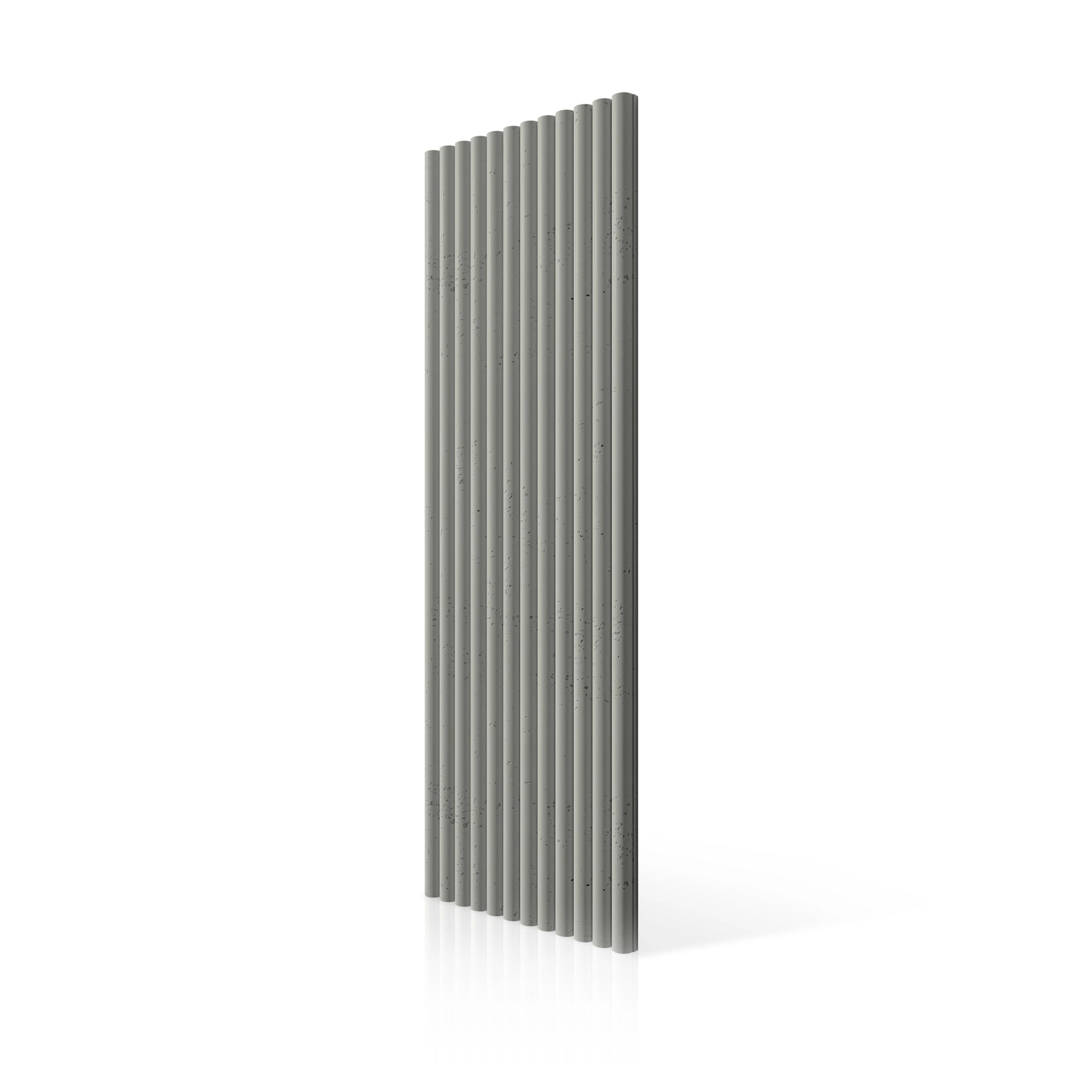 3D Concrete Wall Panels TUBES colour swatch on white background DecorMania UK