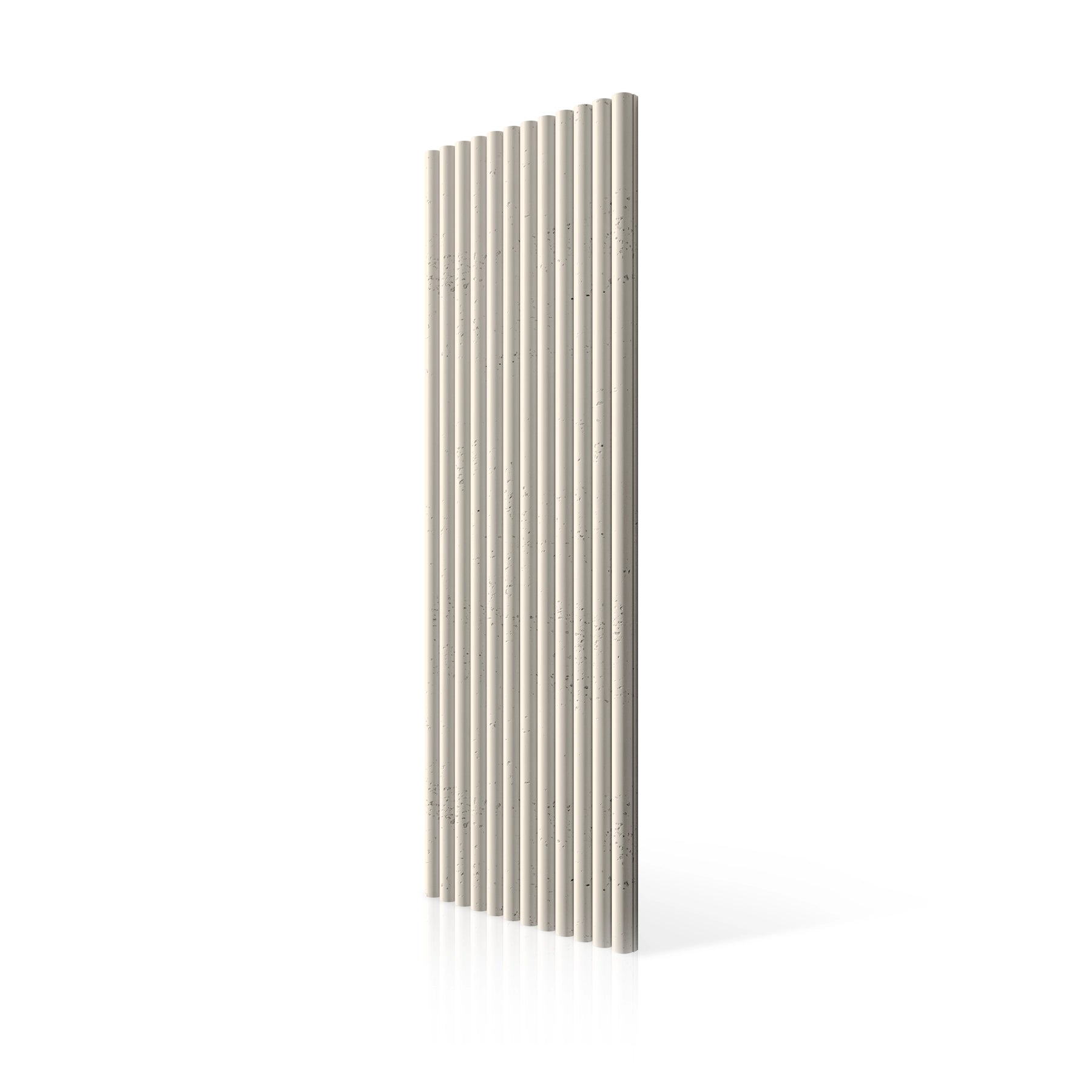 3D Concrete Wall Panels TUBES colour swatch on white background DecorMania UK