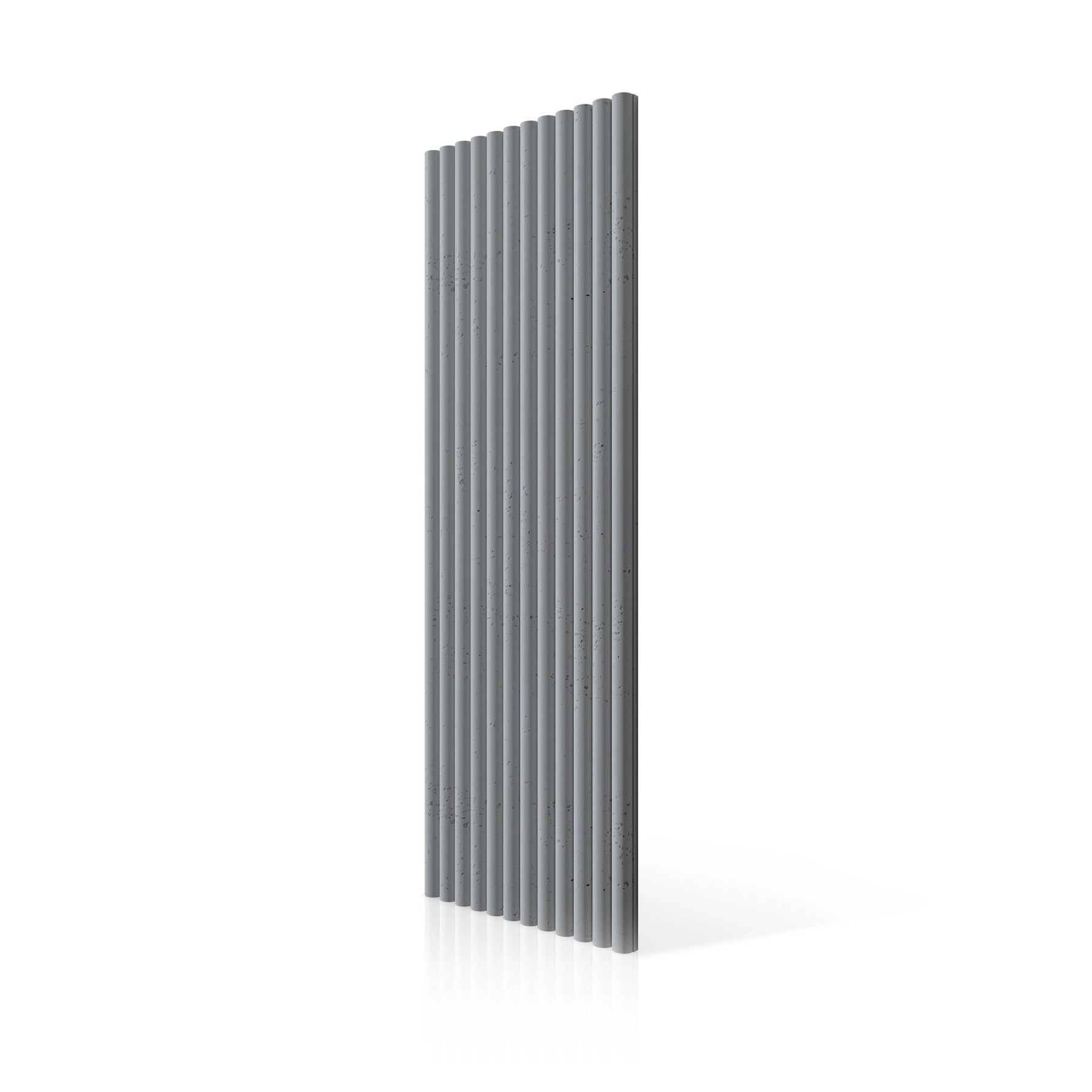 3D Concrete Wall Panels TUBES colour swatch on white background DecorMania UK