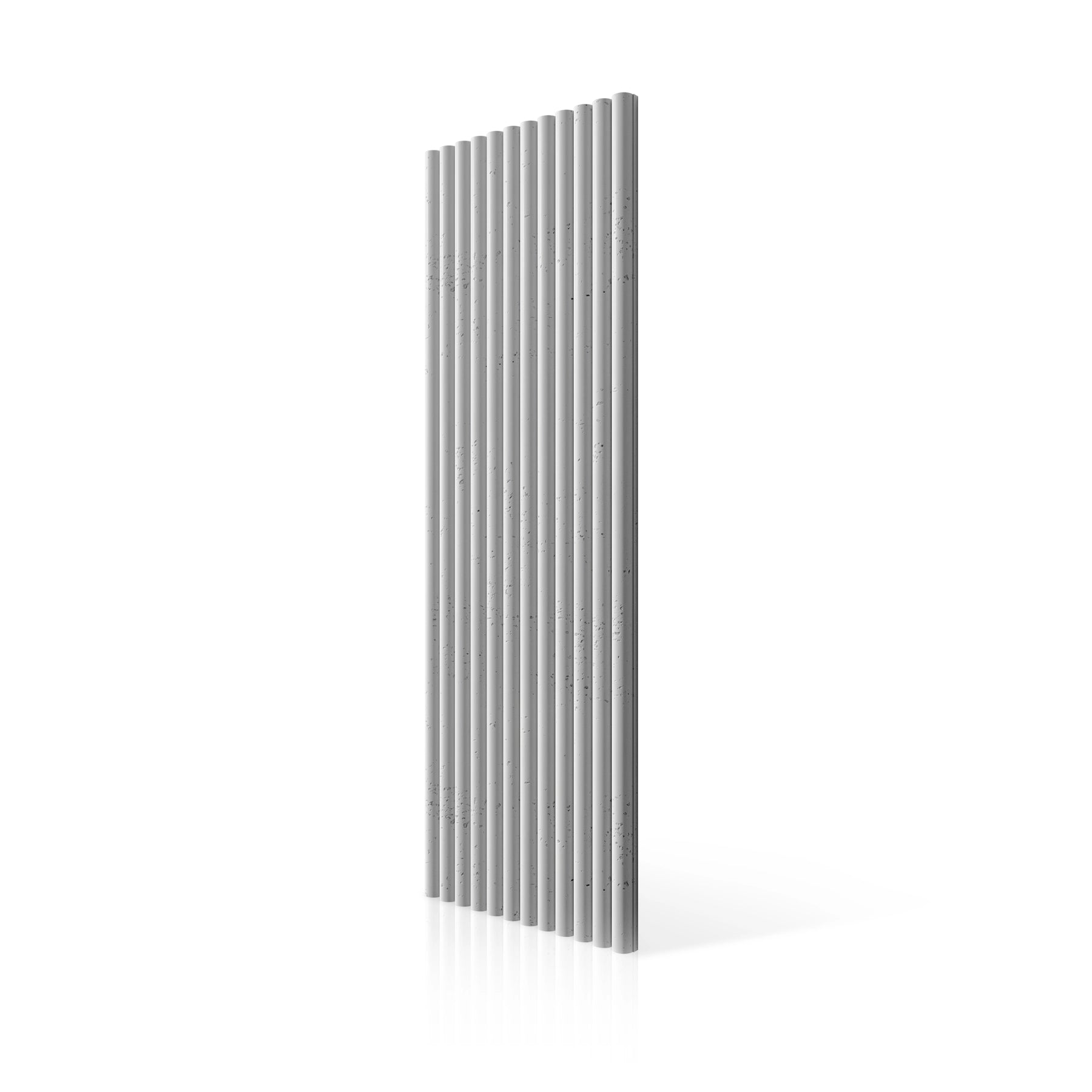 3D Concrete Wall Panels TUBES colour swatch on white background DecorMania UK