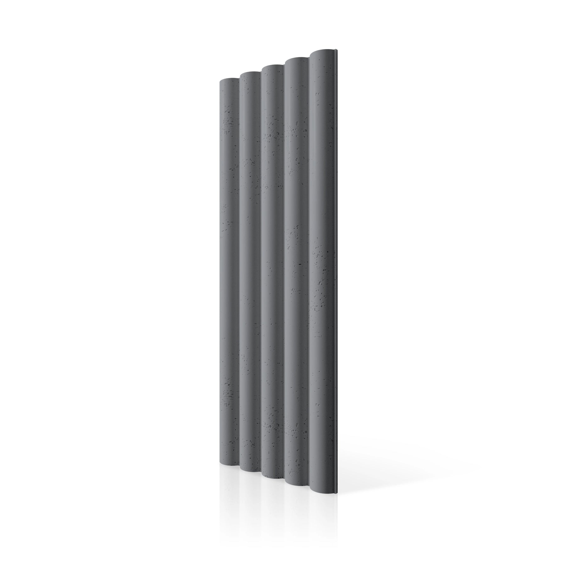 3D Concrete Wall Panels TUBES L colour swatch on white background DecorMania UK