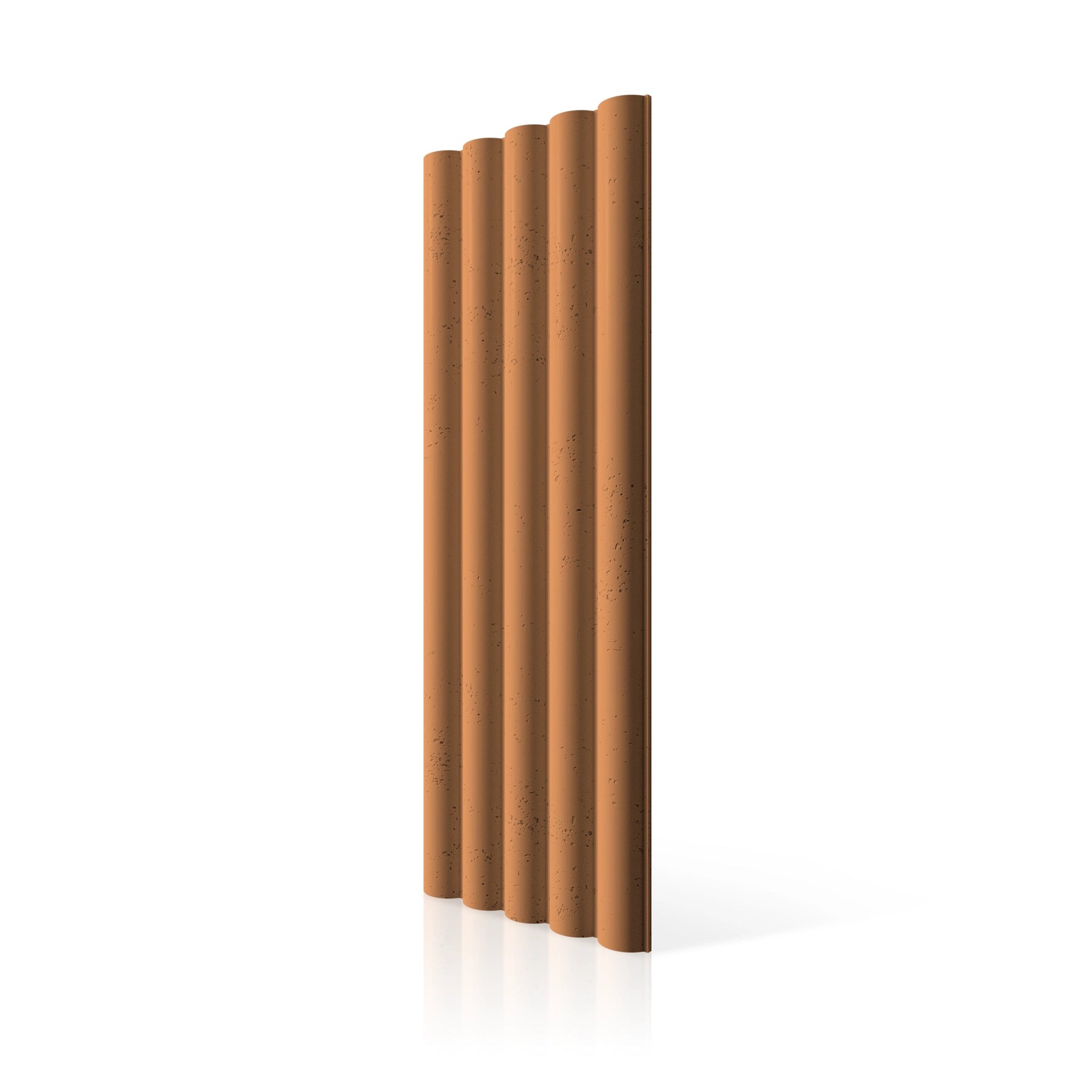 3D Concrete Wall Panels TUBES L colour swatch on white background DecorMania UK