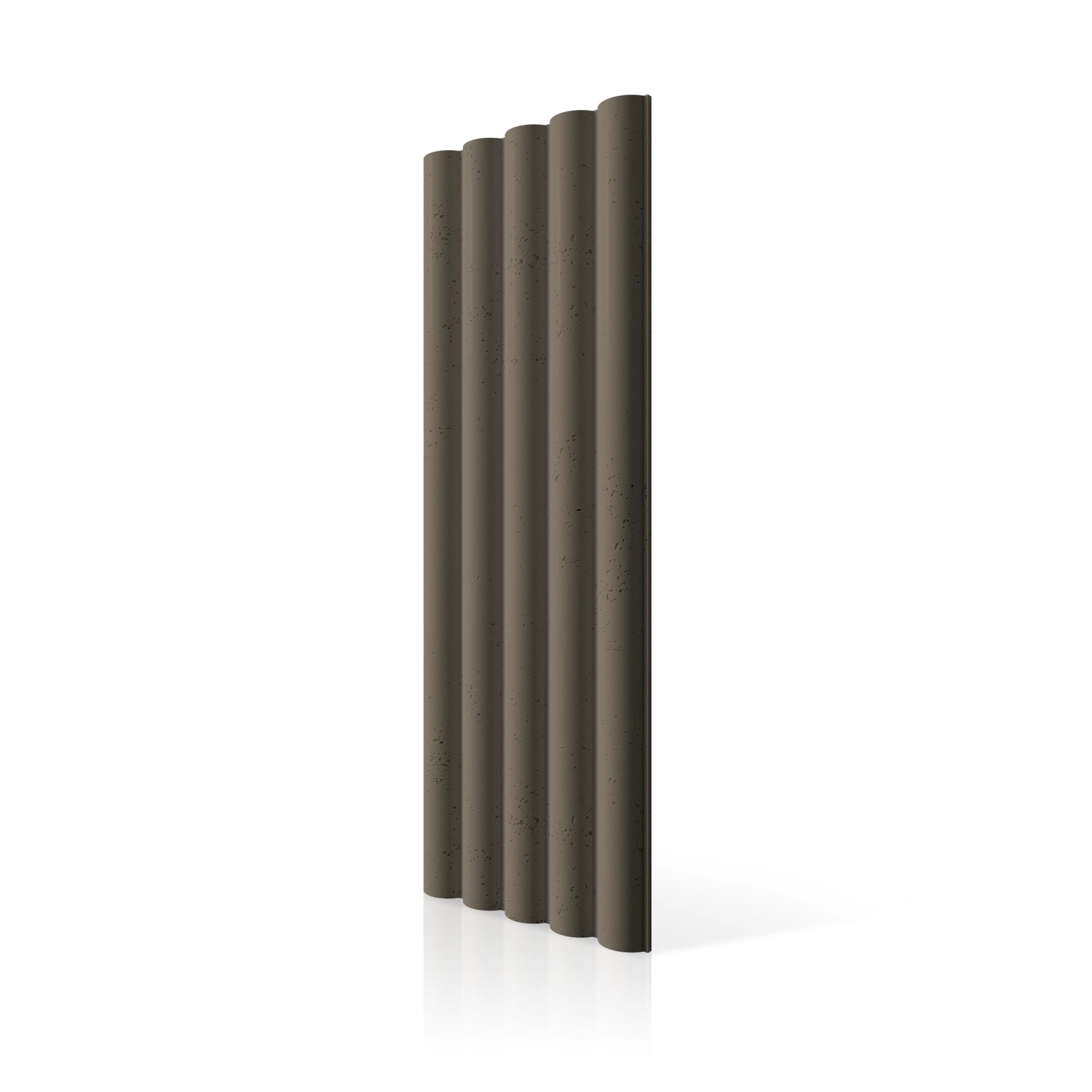 3D Concrete Wall Panels TUBES L colour swatch on white background DecorMania UK