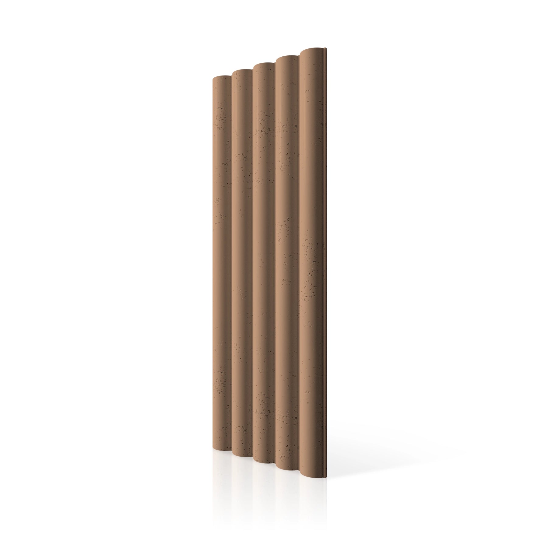 3D Concrete Wall Panels TUBES L colour swatch on white background DecorMania UK
