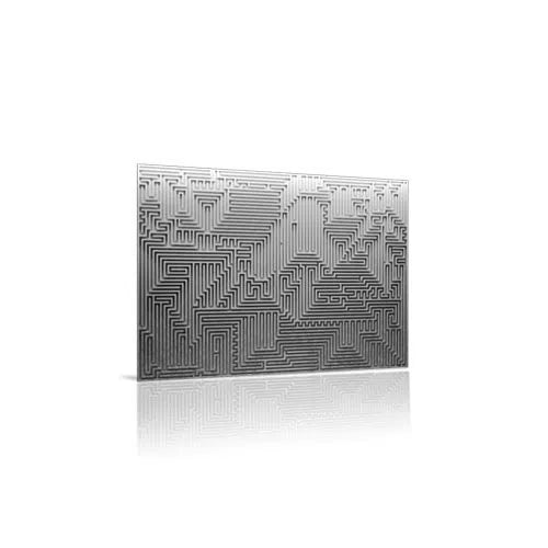 Close-up view of 3D MURAL - ARCHETYPE - Gypsum Wall Panels | DecorMania UK 