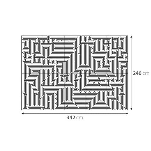 Dimensions of 3D MURAL - ARCHETYPE - Gypsum Wall Panels | DecorMania UK 