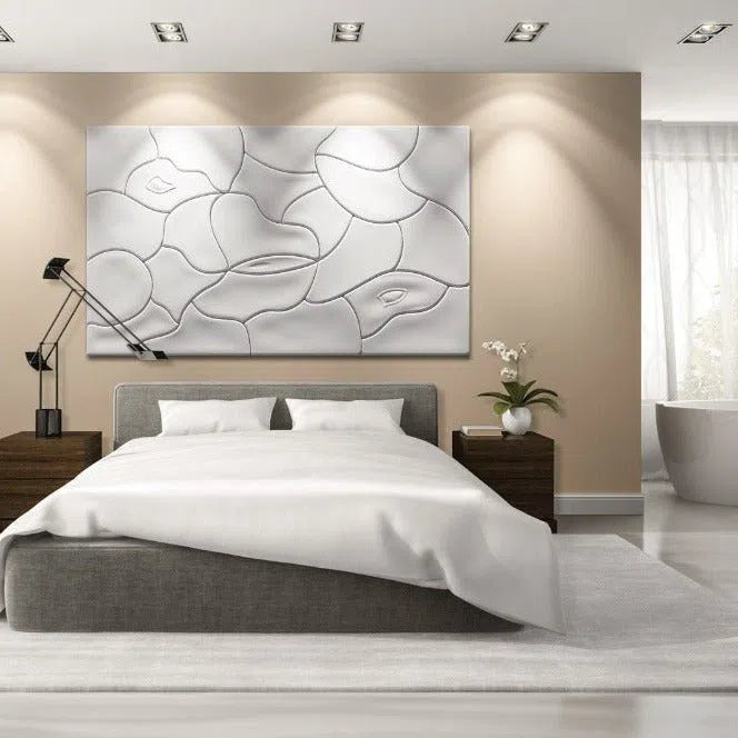 3D MURAL - MOUGINS - Gypsum Wall  Panels in modern bedroom | DecorMania UK