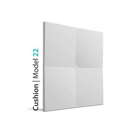 3D Wall Panel - CUSHION - Gypsum Panels on white background  | DecorMania UK 