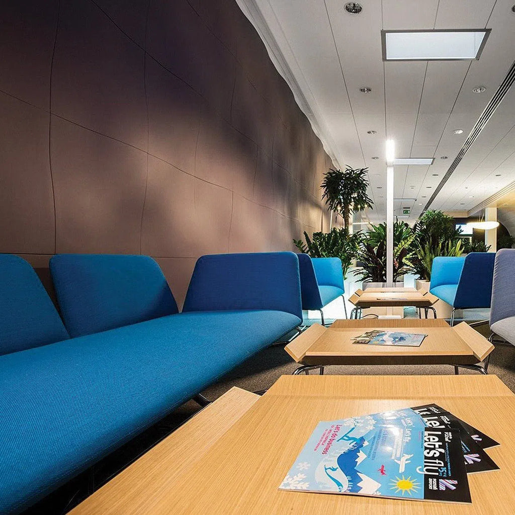 3D Wall Panel - FLEX - Gypsum Panels in a modern office lounge | DecorMania UK 