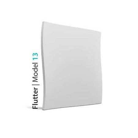 3D Wall Panel - FLUTTER - Gypsum Panels on white background | DecorMania UK 