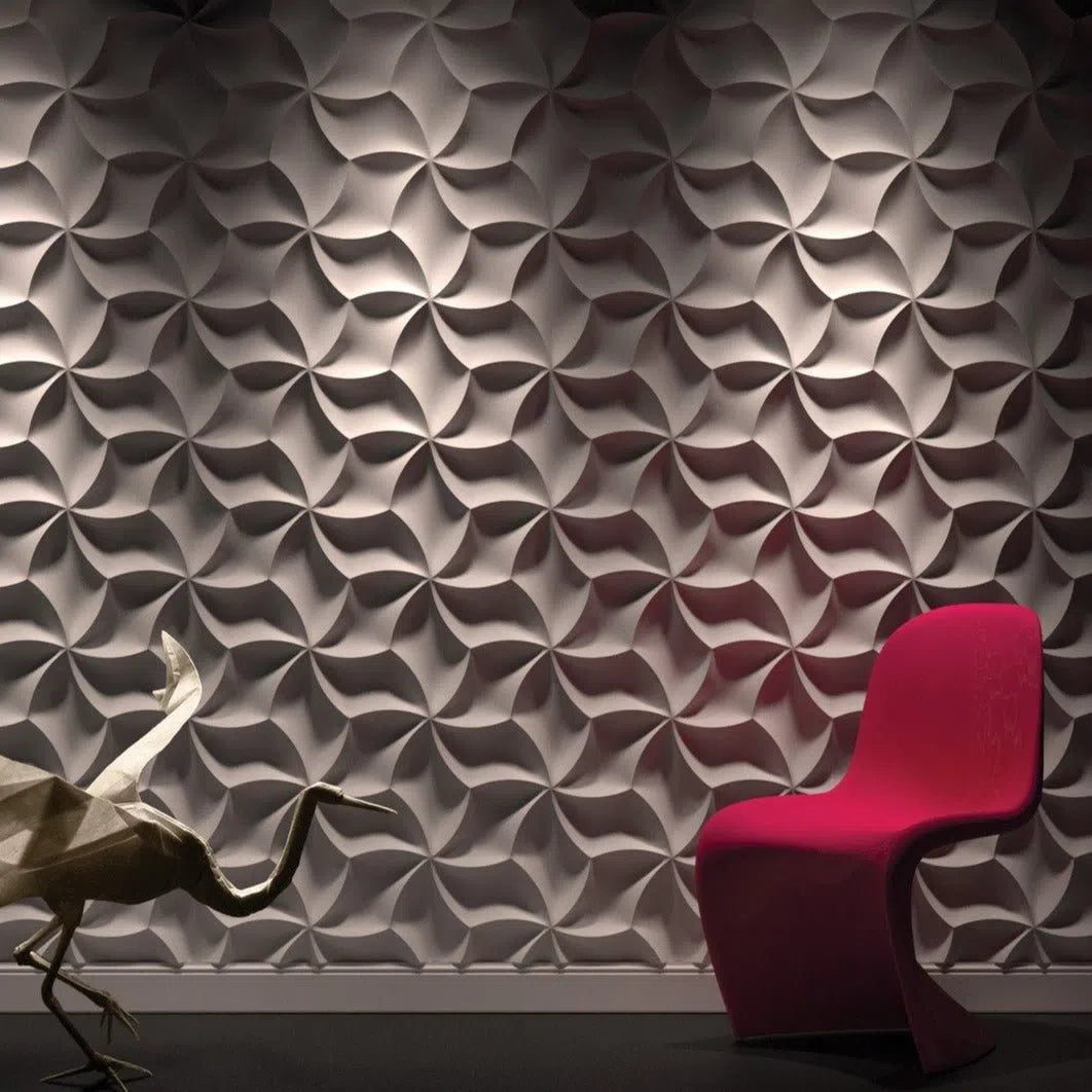 3D Wall Panel - MERINGUE - Gypsum Panels in stylish interior | DecorMania UK 