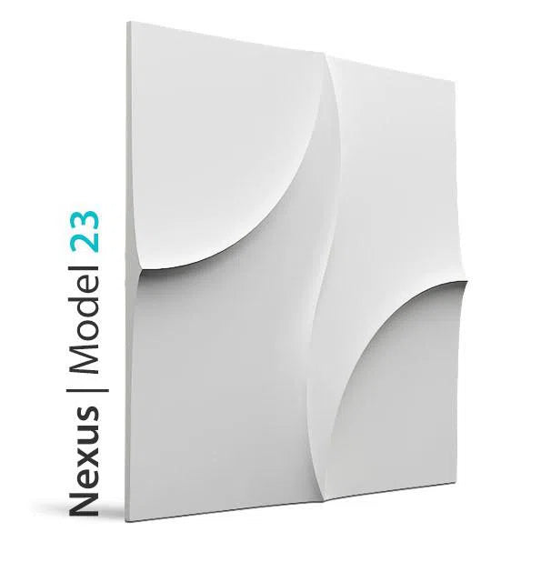 3D Wall Panel - NEXUS - Gypsum Panels on white background | DecorMania