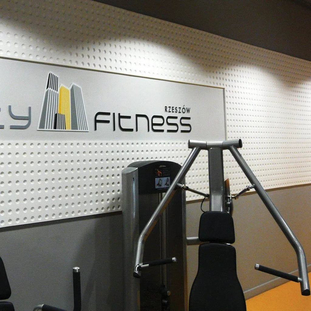 3D Wall Panel - OPTIC - Gypsum Panels in the gym | DecorMania UK 