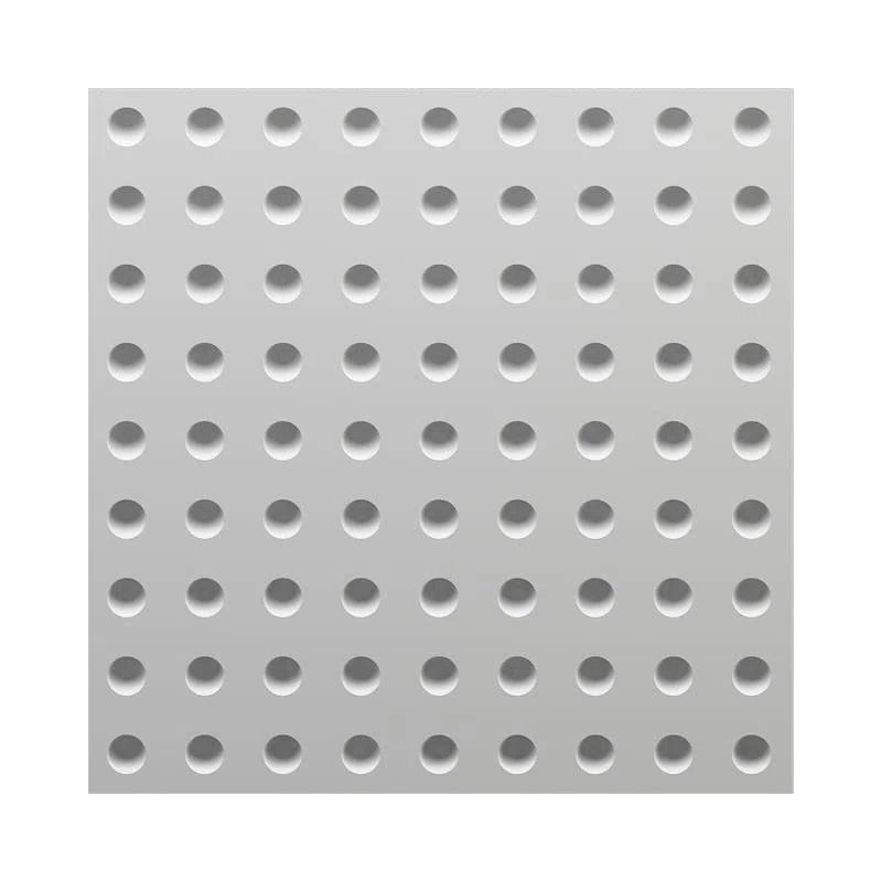 3D Wall Panel - OPTIC - Gypsum panel with a perforated circular pattern | DecorMania UK