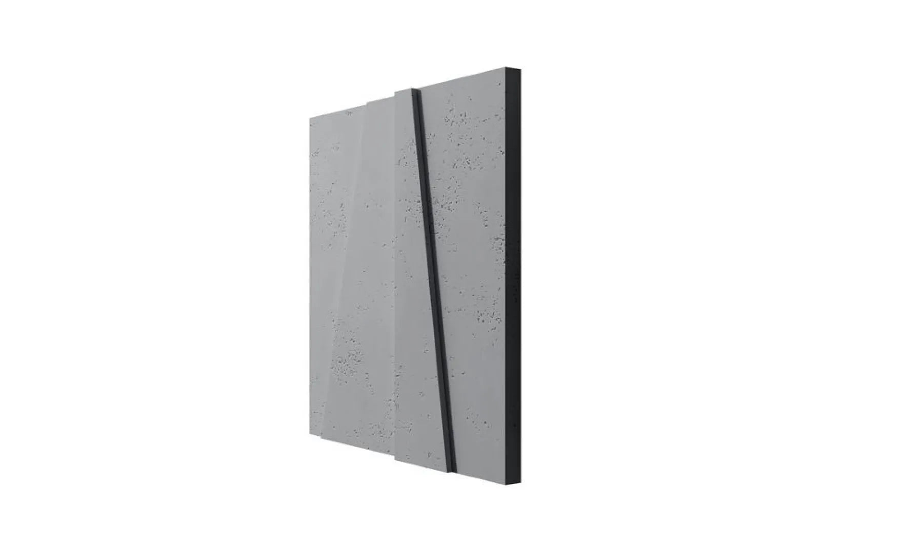 3D Concrete Wall Panels BOOKCASE on white background Decormania UK
