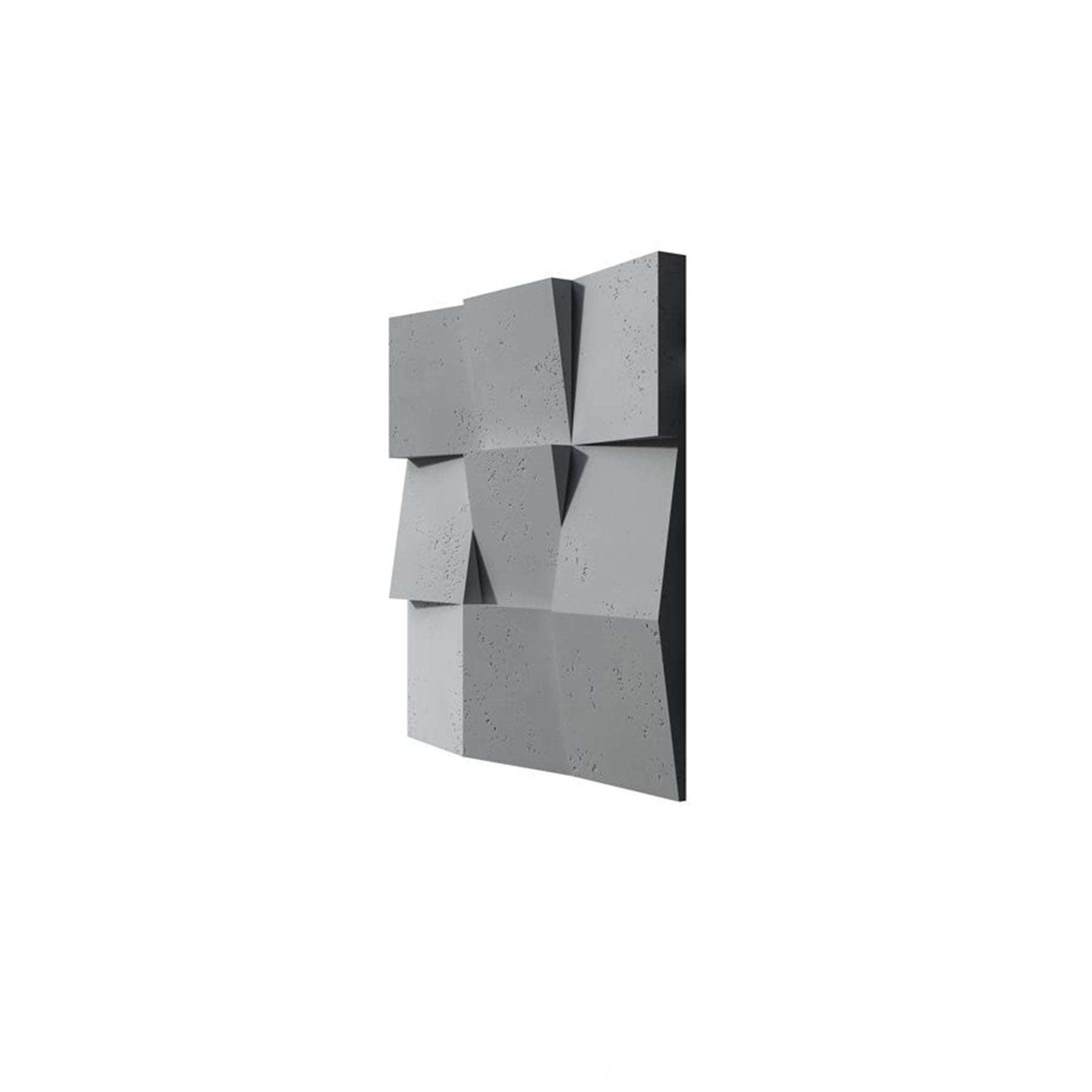 3D Concrete Wall Panels SQUARES colour swatch on white background DecorMania UK