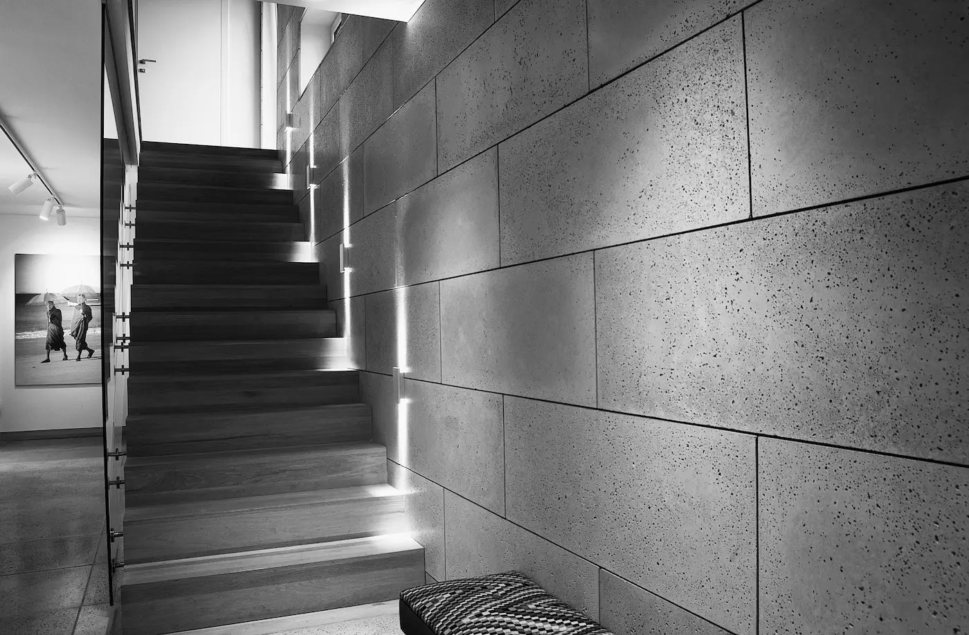 Architectural GRC Concrete wall panels in a modern interior  | DecorMania UK