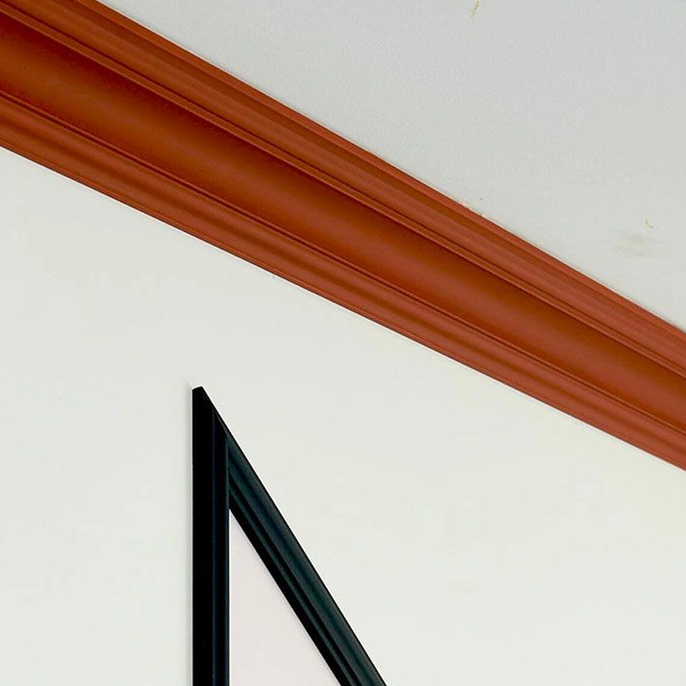 NOMASTYL® NMC 2m Ceiling Coving on plain wall closeup Decormania UK