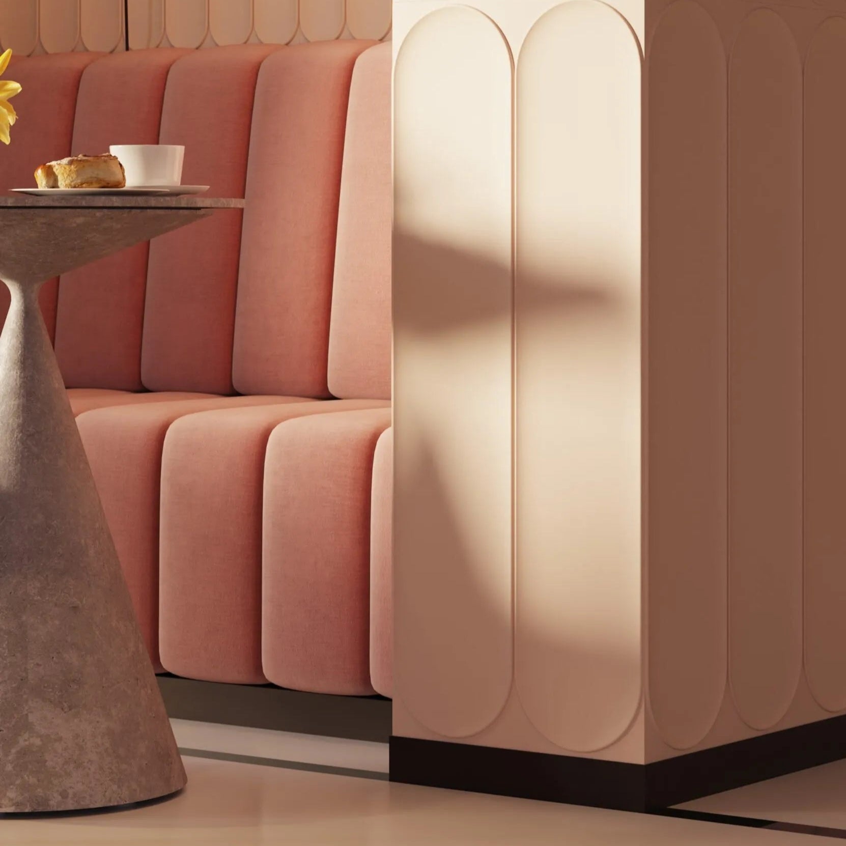 ARC L Arstyl® 3D Wall Panels interior coffee bar - Decormania UK