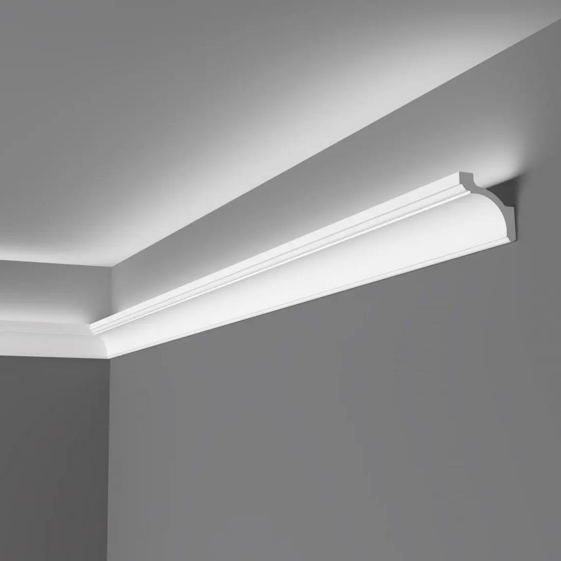 ARSTYL LED CLIPS - Covings on grey ceiling  | DecorMania UK 