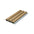 Acoustic MDF Wood Slat Wall Panel Sample on white background DecorMania UK
