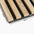 Acoustic Slats panel square - sample on white background DecorMania UK