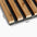 Acoustic Slats panel square - sample on white background DecorMania UK