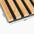Acoustic Slats panel square - sample on white background DecorMania UK