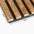 Acoustic Slats panel square - sample on white background DecorMania UK
