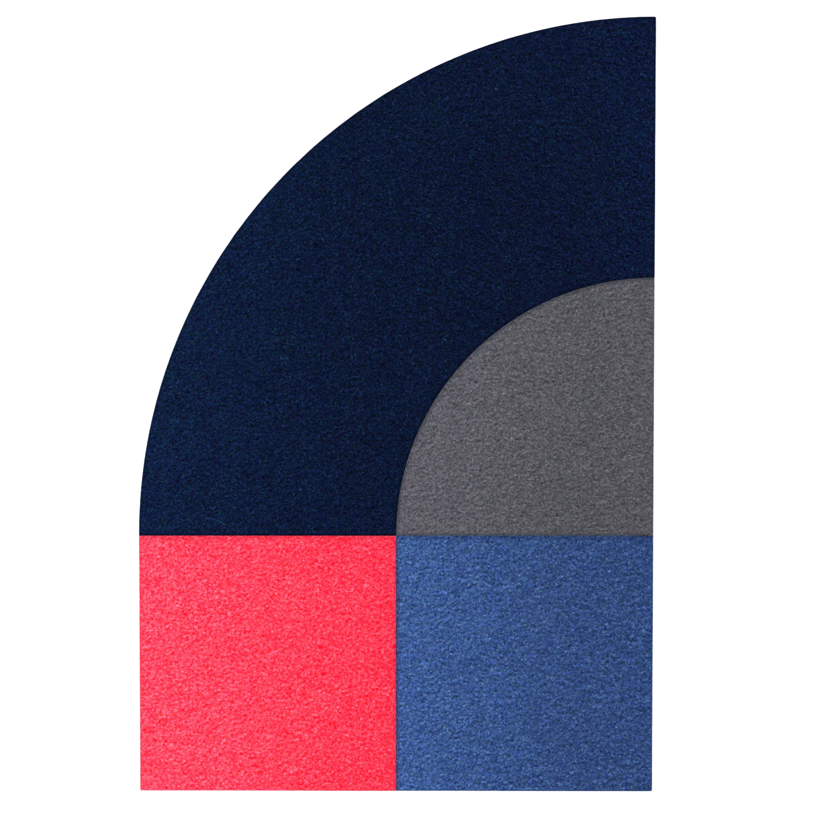 Acoustic Wall Art Panels FAN 2 lawa swatch on white background Decormania UK