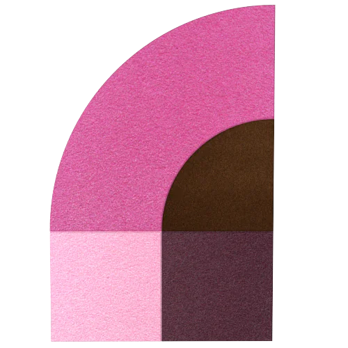 Acoustic Wall Art Panels FAN 2 macaroon swatch on white background Decormania UK