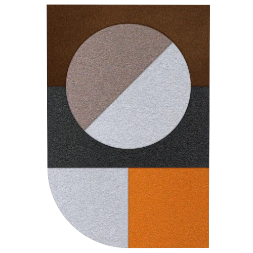 Acoustic Wall Art Panels FAN 3 ore swatch on white background Decormania UK