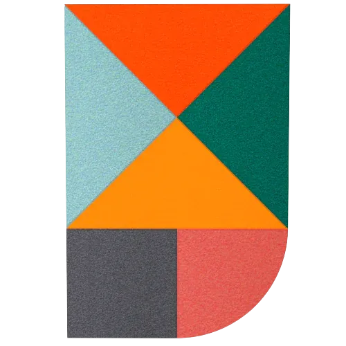 Acoustic Wall Art Panels FAN 4 energy swatch on white background Decormania UK