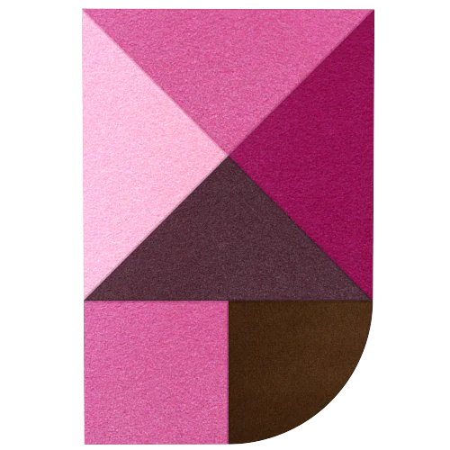 Acoustic Wall Art Panels FAN 4 macaroon on white background Decormania UK