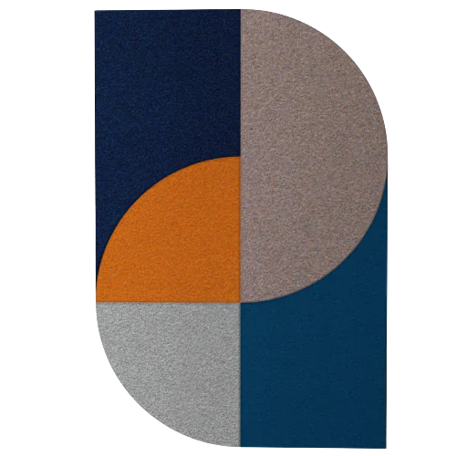 Acoustic Wall Art Panels FAN 5 beetle swatch on white background Decormania UK